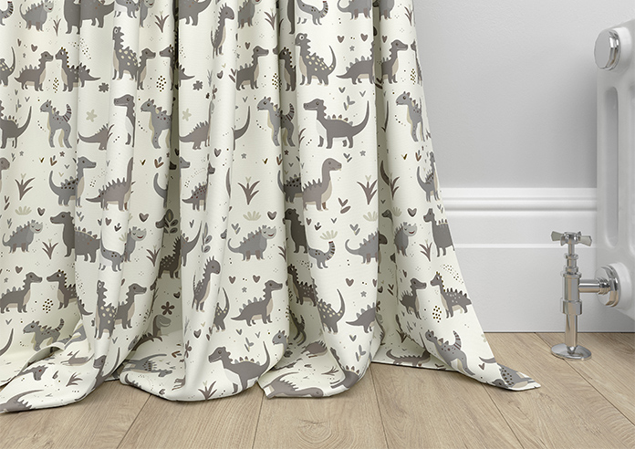 Dino Land, Fossil Grey - Made to Measure Curtains - Image 6